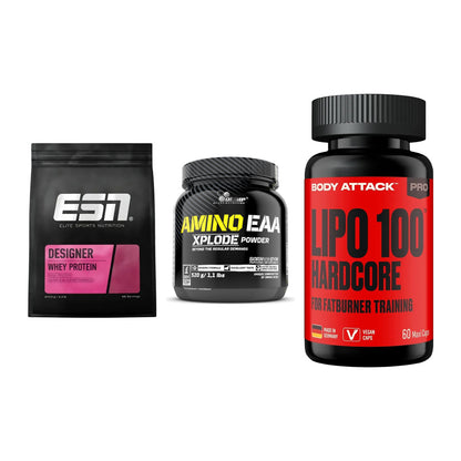 Definitionsphase-Set: ESN Designer + Olimp Amino + Body Attack – alle enthaltenen Artikel