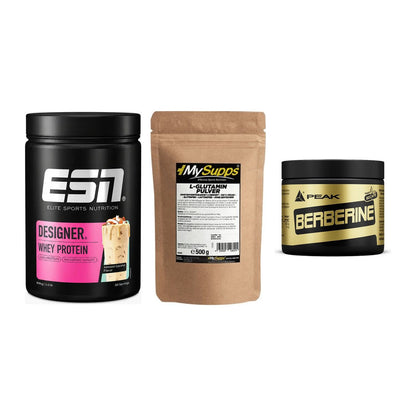 Definitionsphase-Set: ESN Designer + MySupps Glutam + Peak Berberine – alle enthaltenen Artikel