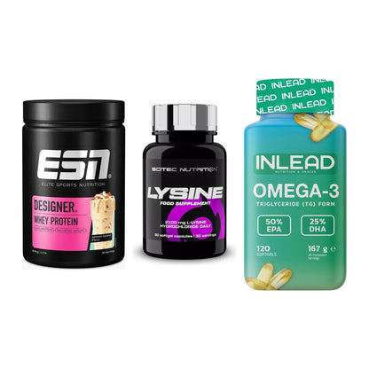 Definitionsphase-Set: ESN Designer + Scitec Lysine + INLEAD Omega-3 – alle enthaltenen Artikel
