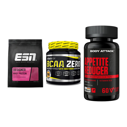 Definitionsphase-Set: ESN Designer + BioTech BCAA + Body Attack – alle enthaltenen Artikel