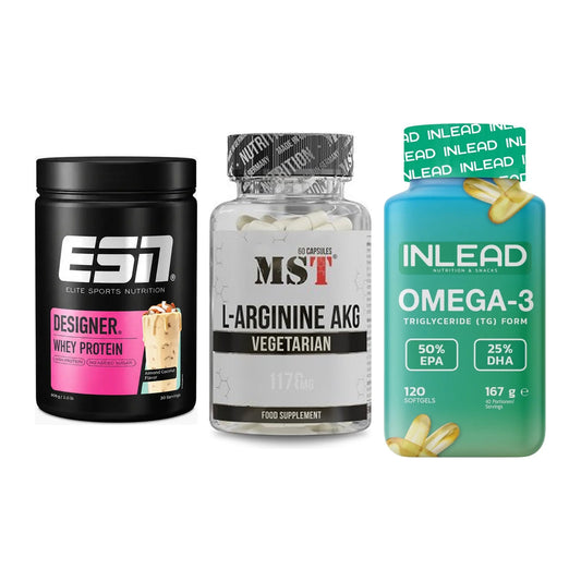 Definitionsphase-Set: ESN Designer + MST Arginin + INLEAD Omega-3 – alle enthaltenen Artikel