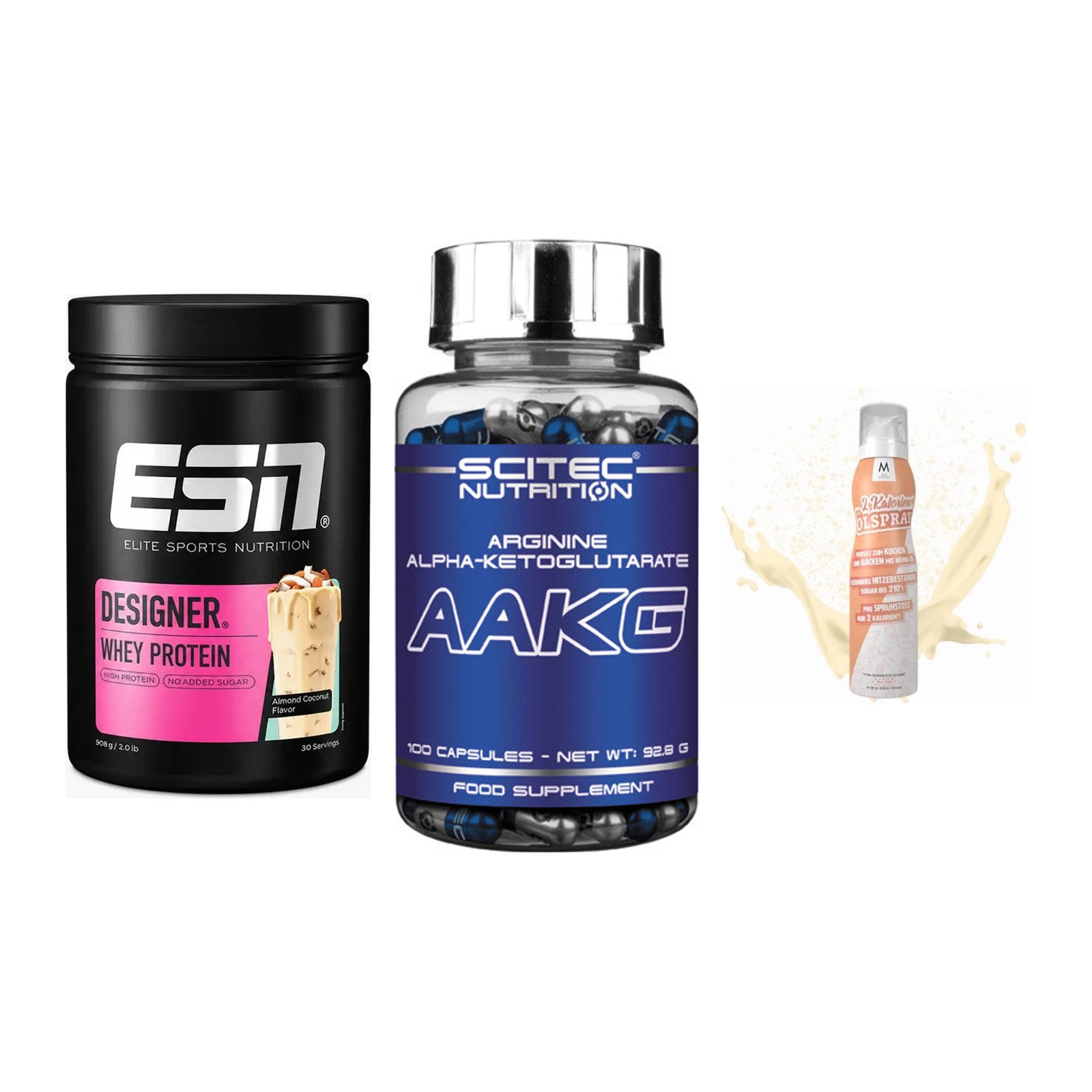 Definitionsphase-Set: ESN Designer + Scitec AAKG + More Nutrition – alle enthaltenen Artikel