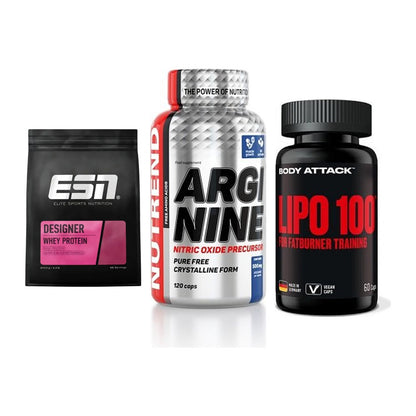 Definitionsphase-Set: ESN Designer + Nutrend Argini + Body Attack – alle enthaltenen Artikel