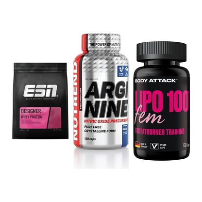 Definitionsphase-Set: ESN Designer + Nutrend Argini + Body Attack – alle enthaltenen Artikel