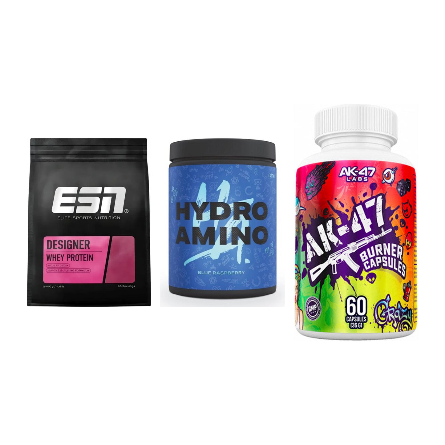 Definitionsphase-Set: ESN Designer + Nanosupps + AK47 Labs – alle enthaltenen Artikel