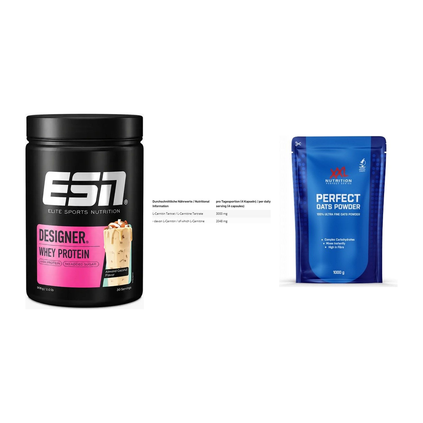 Definitionsphase-Set: ESN Designer + INLEAD L-Carni + XXL Nutrition – alle enthaltenen Artikel