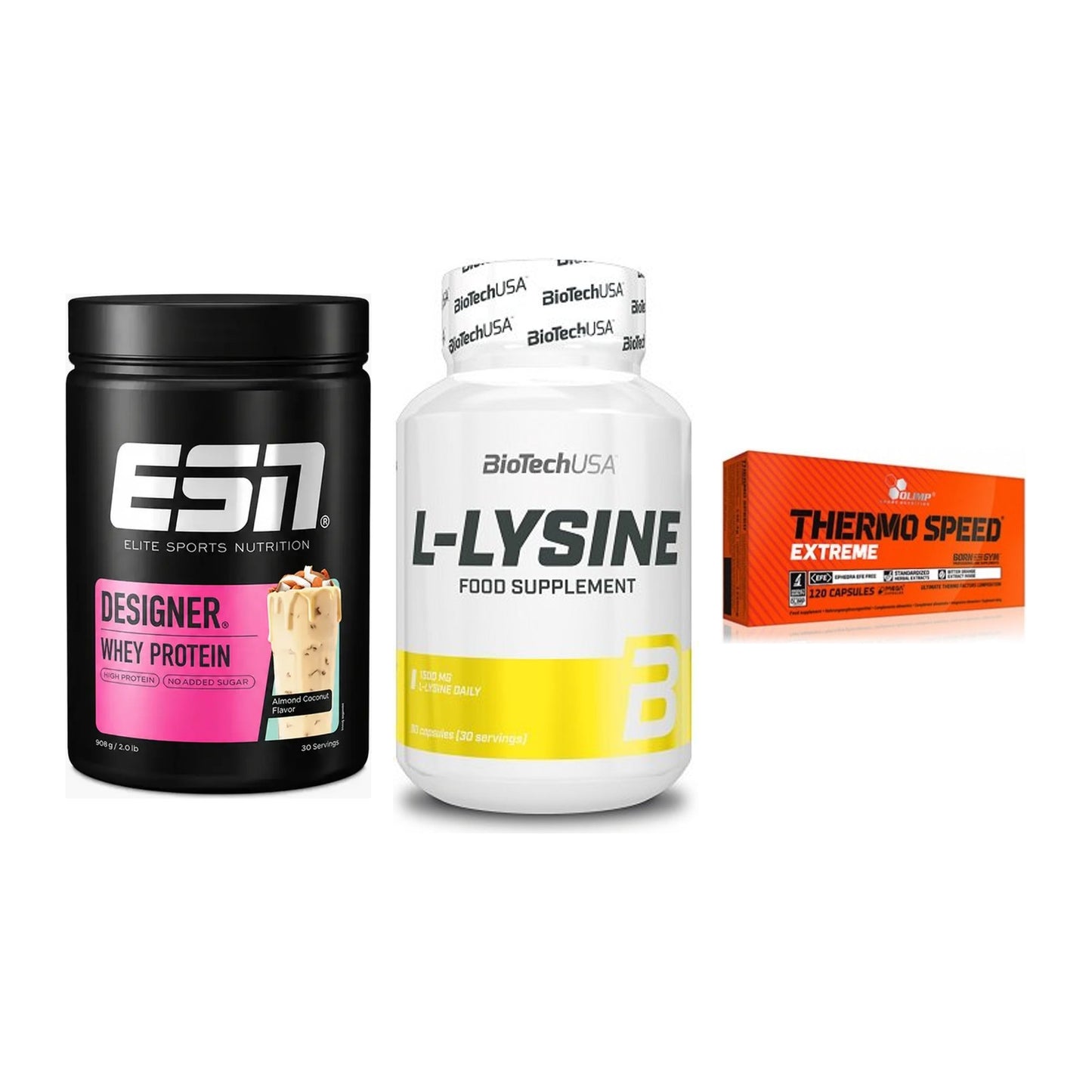 Definitionsphase-Set: ESN Designer + BioTech L-Lysi + Olimp Thermo – alle enthaltenen Artikel