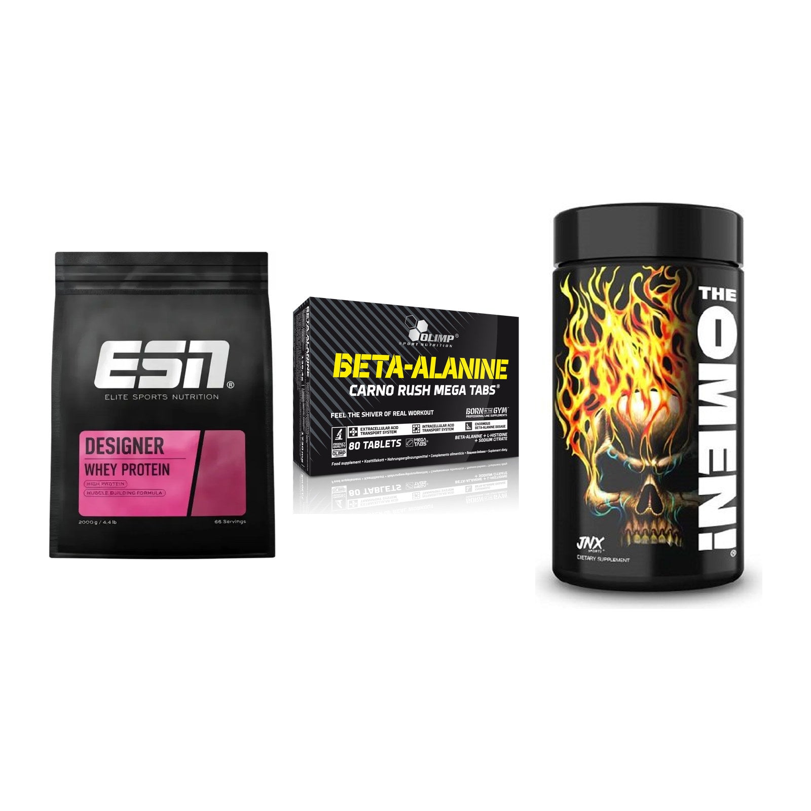 Definitionsphase-Set: ESN Designer + Olimp Beta-Ala + JNX Sports – alle enthaltenen Artikel
