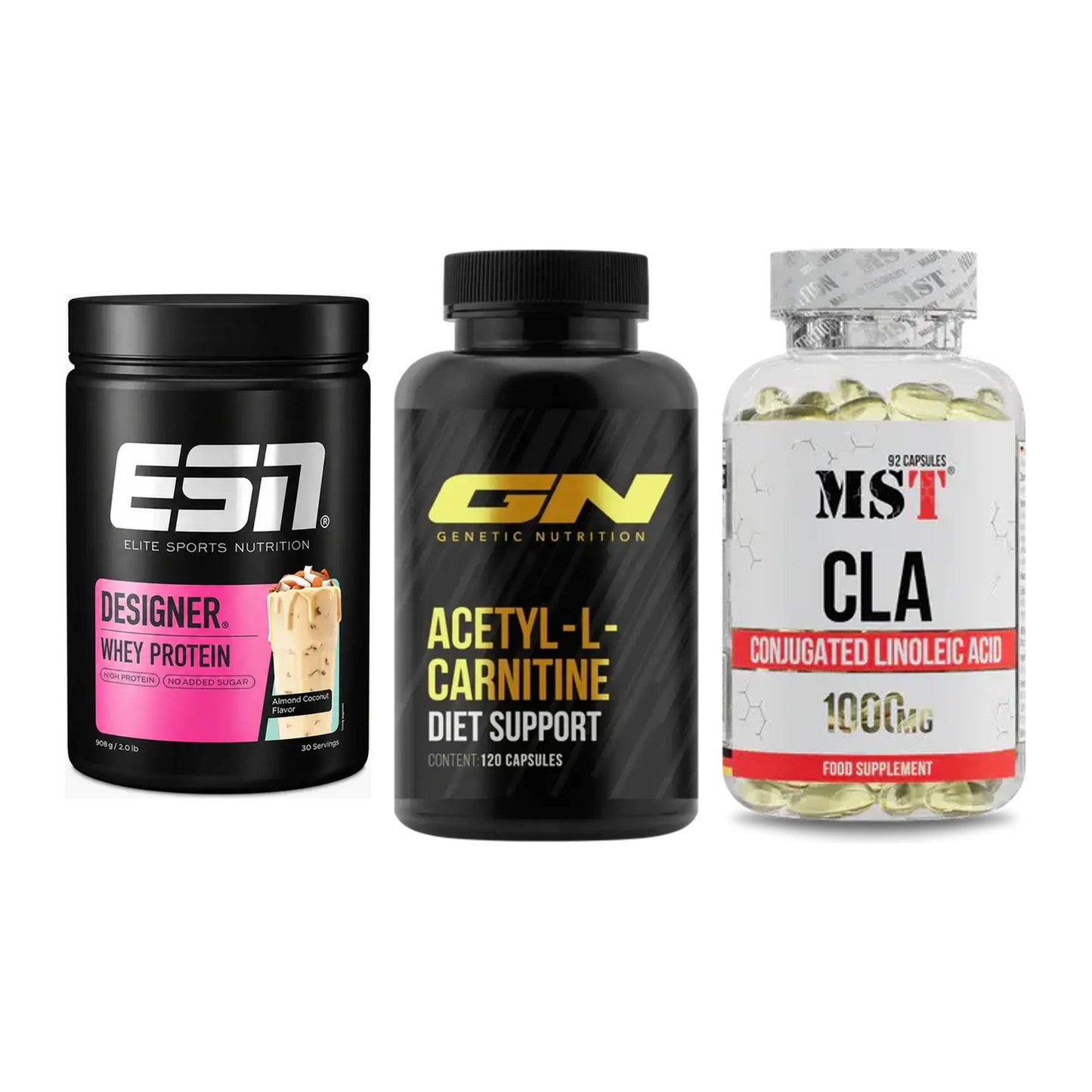 Definitionsphase-Set: ESN Designer + GN Acetyl + MST CLA 1000mg – alle enthaltenen Artikel