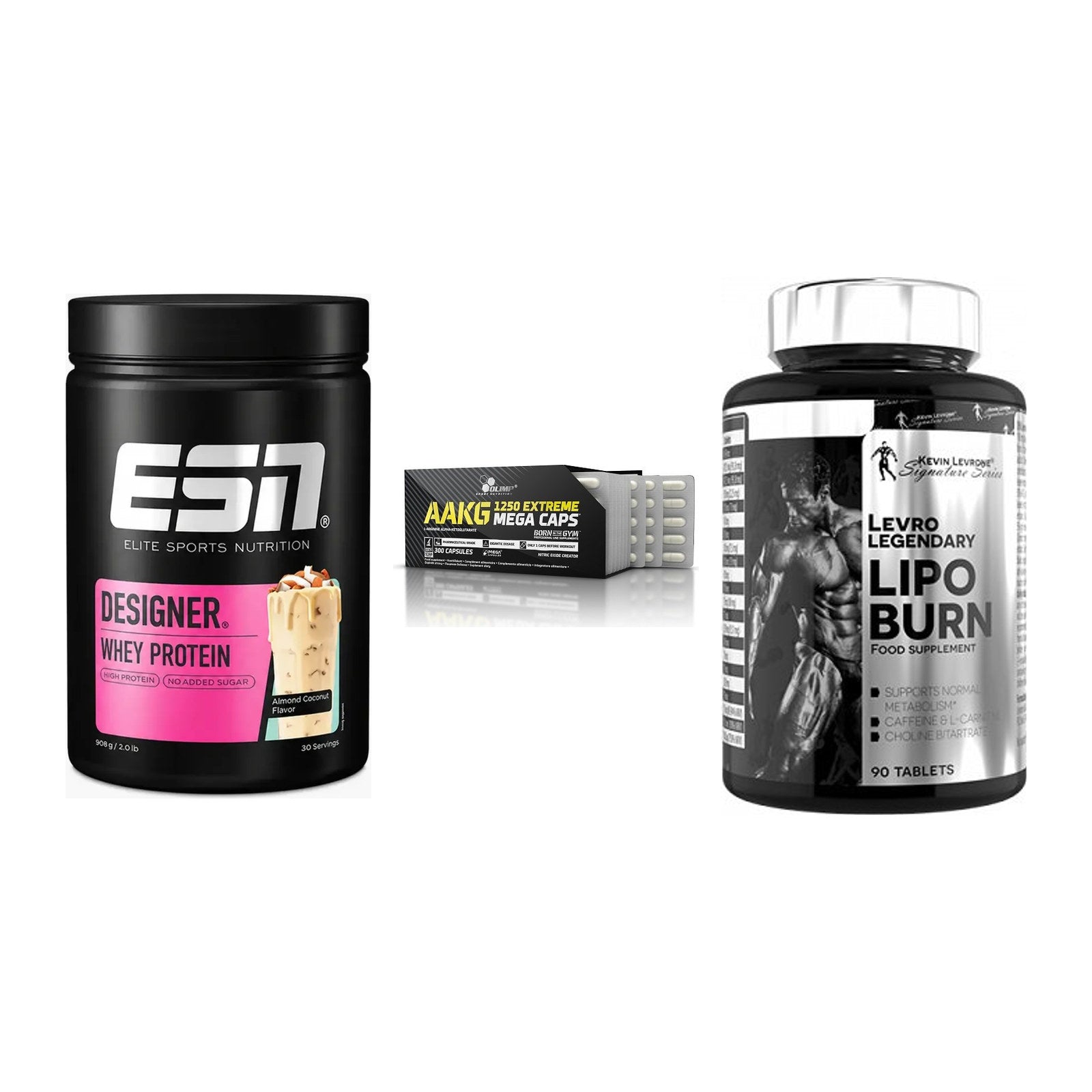 Definitionsphase-Set: ESN Designer + Olimp AAKG + Kevin Levrone – alle enthaltenen Artikel
