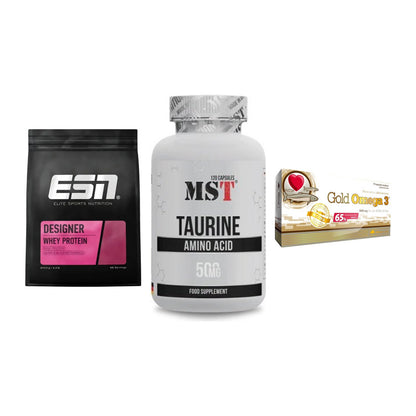 Definitionsphase-Set: ESN Designer + MST Taurine + Olimp Omega 3 – alle enthaltenen Artikel