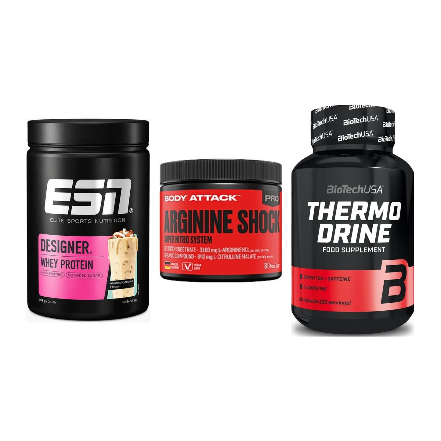 Definitionsphase-Set: ESN Designer + Body Attack + BioTech Thermo – alle enthaltenen Artikel
