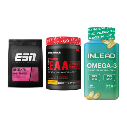 Definitionsphase-Set: ESN Designer + Body Attack + INLEAD Omega-3 – alle enthaltenen Artikel