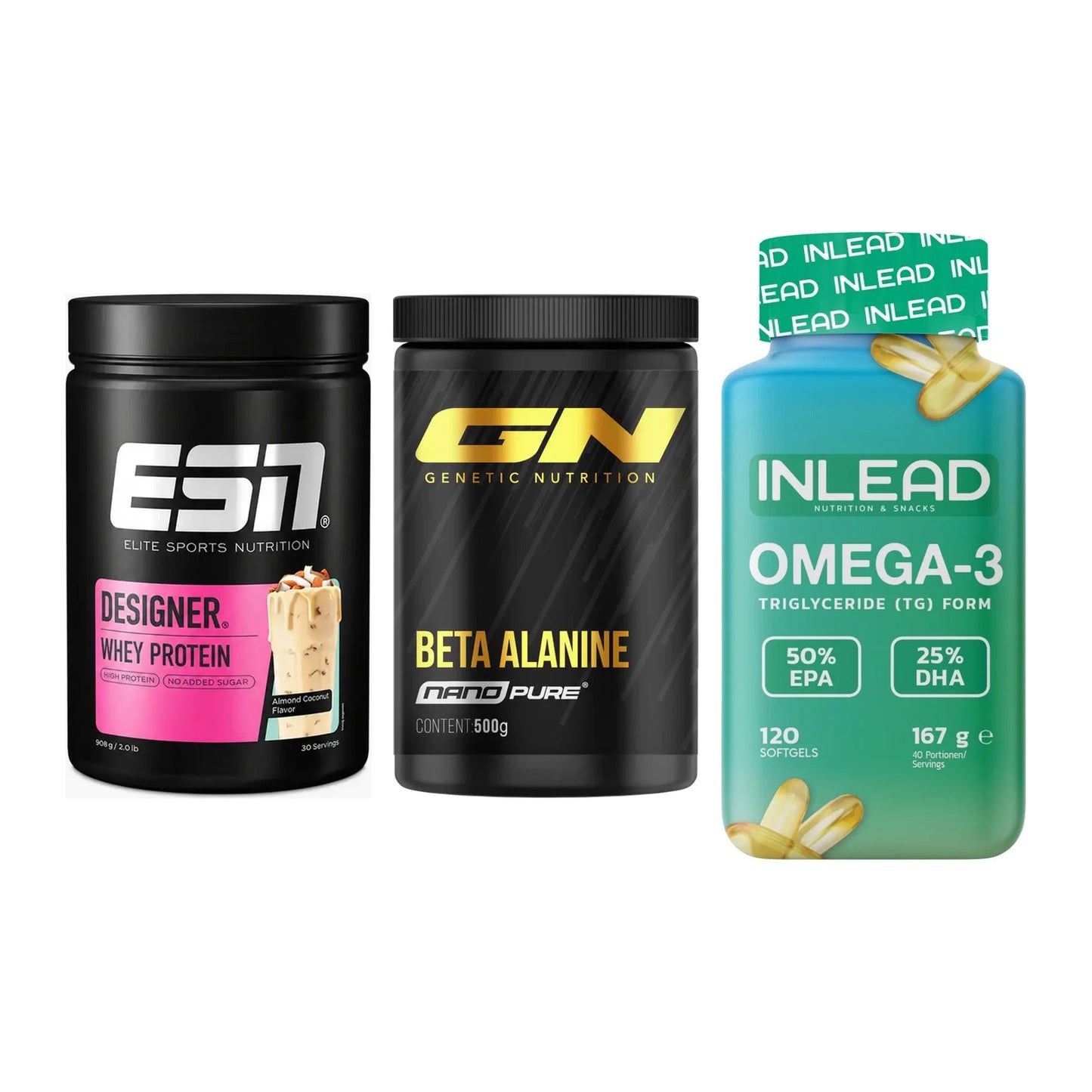 Definitionsphase-Set: ESN Designer + GN Nano Beta + INLEAD Omega-3 – alle enthaltenen Artikel