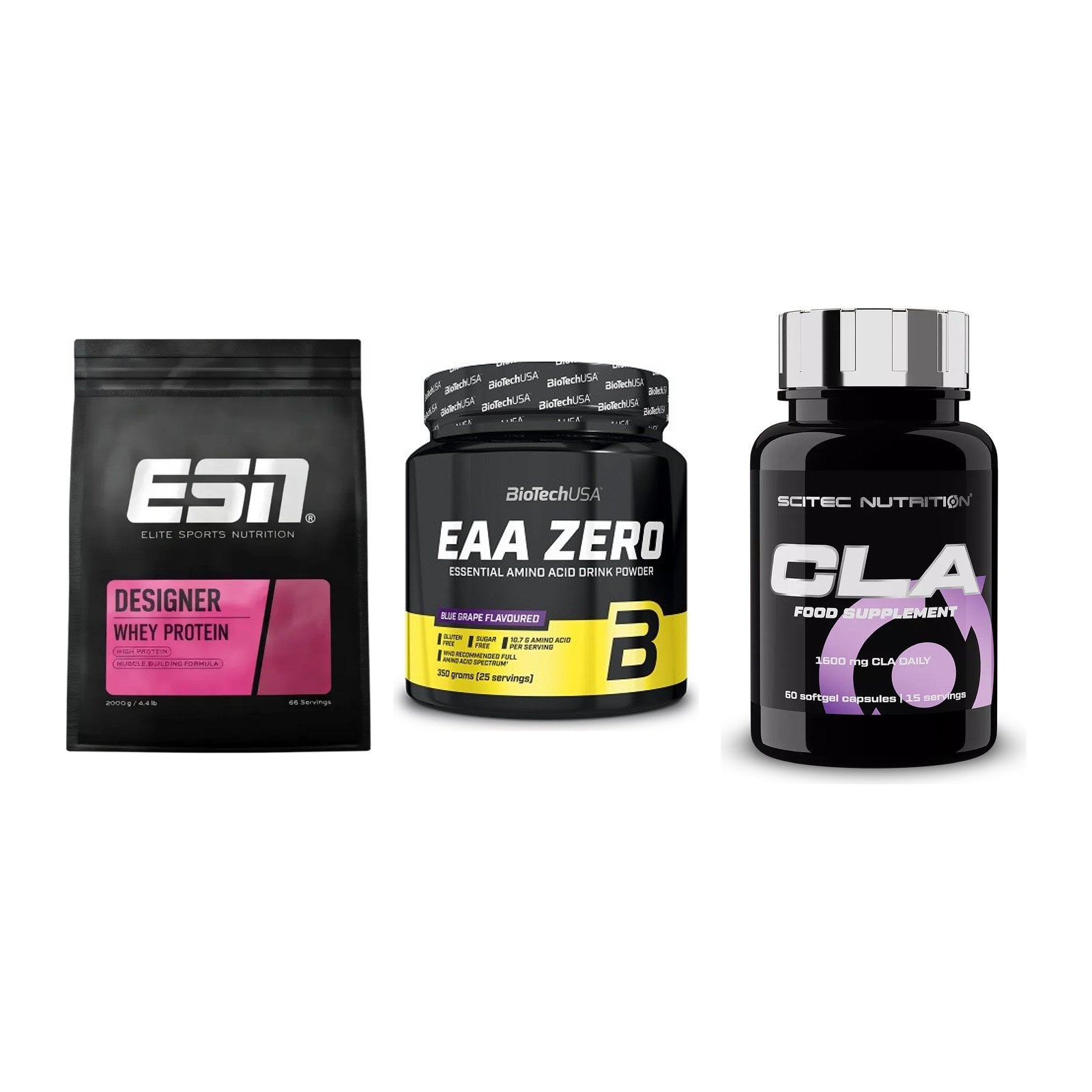 Definitionsphase-Set: ESN Designer + BioTech EAA + Scitec CLA – alle enthaltenen Artikel