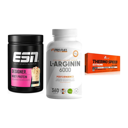 Definitionsphase-Set: ESN Designer + ProFuel L-Argi + Olimp Thermo – alle enthaltenen Artikel
