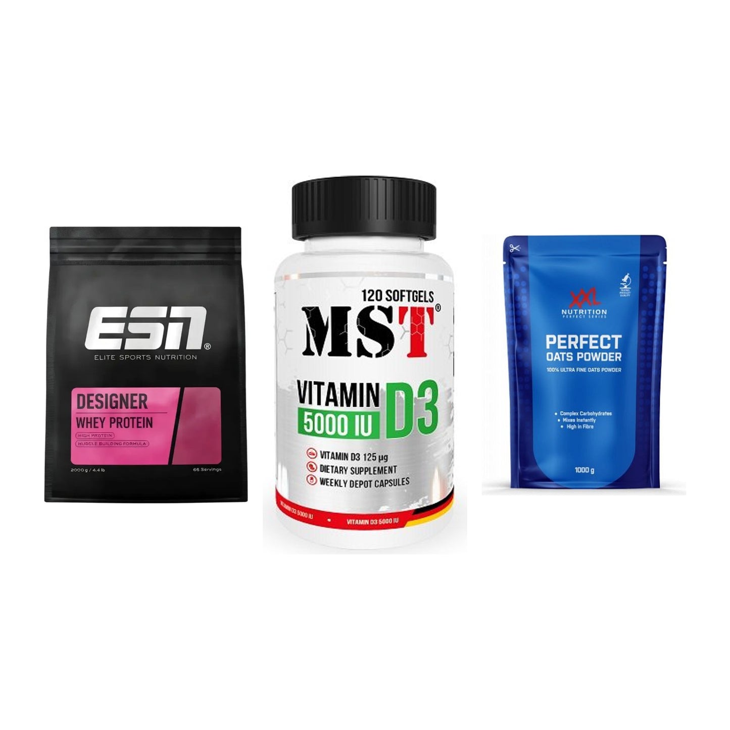 Definitionsphase-Set: ESN Designer + MST Vitamin D3 + XXL Nutrition – alle enthaltenen Artikel