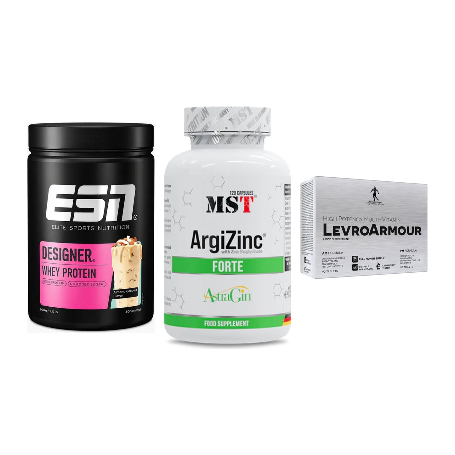Definitionsphase-Set: ESN Designer + MST ArgiZinc + Kevin Levrone – alle enthaltenen Artikel