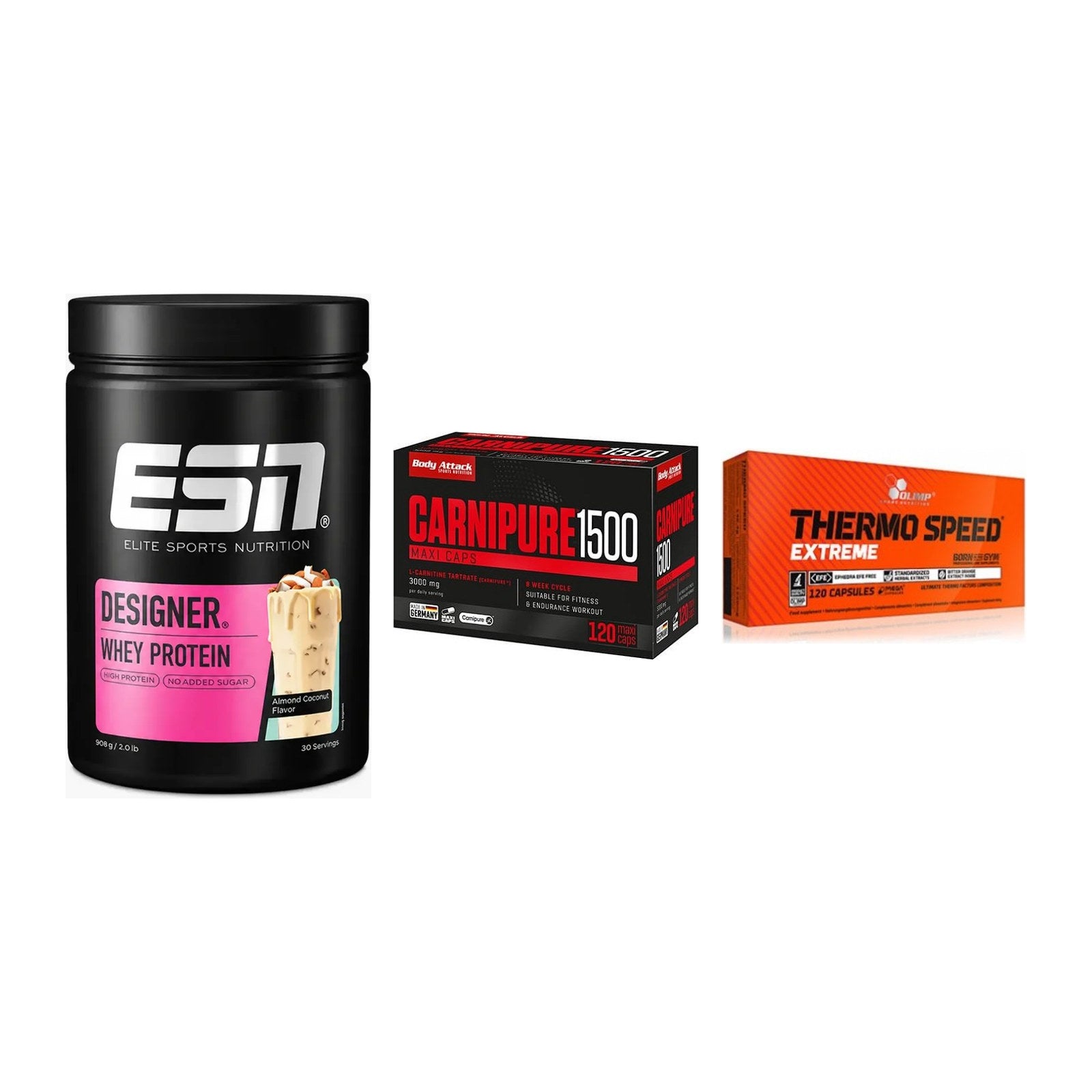 Definitionsphase-Set: ESN Designer + Body Attack + Olimp Thermo – alle enthaltenen Artikel