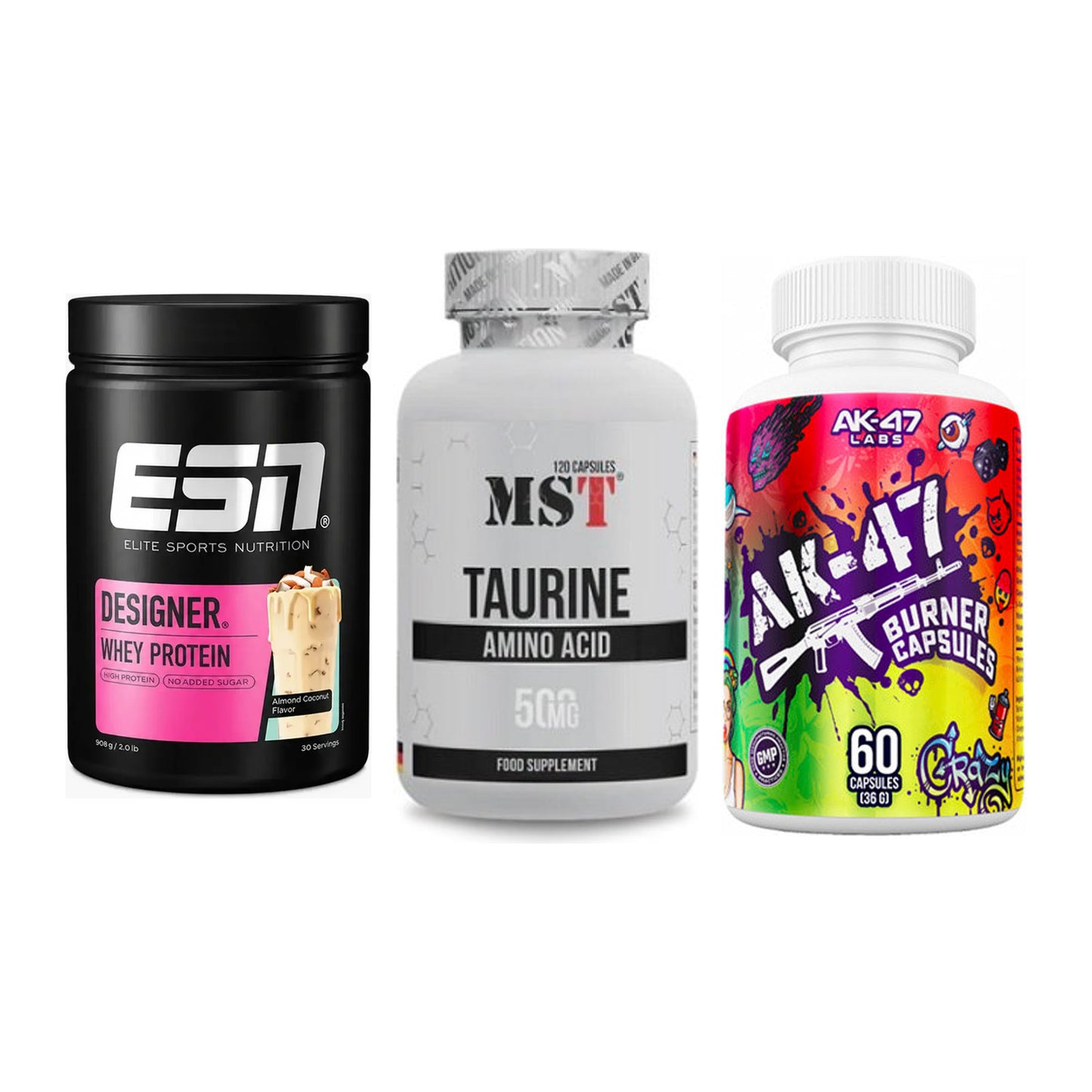 Definitionsphase-Set: ESN Designer + MST Taurine + AK47 Labs – alle enthaltenen Artikel