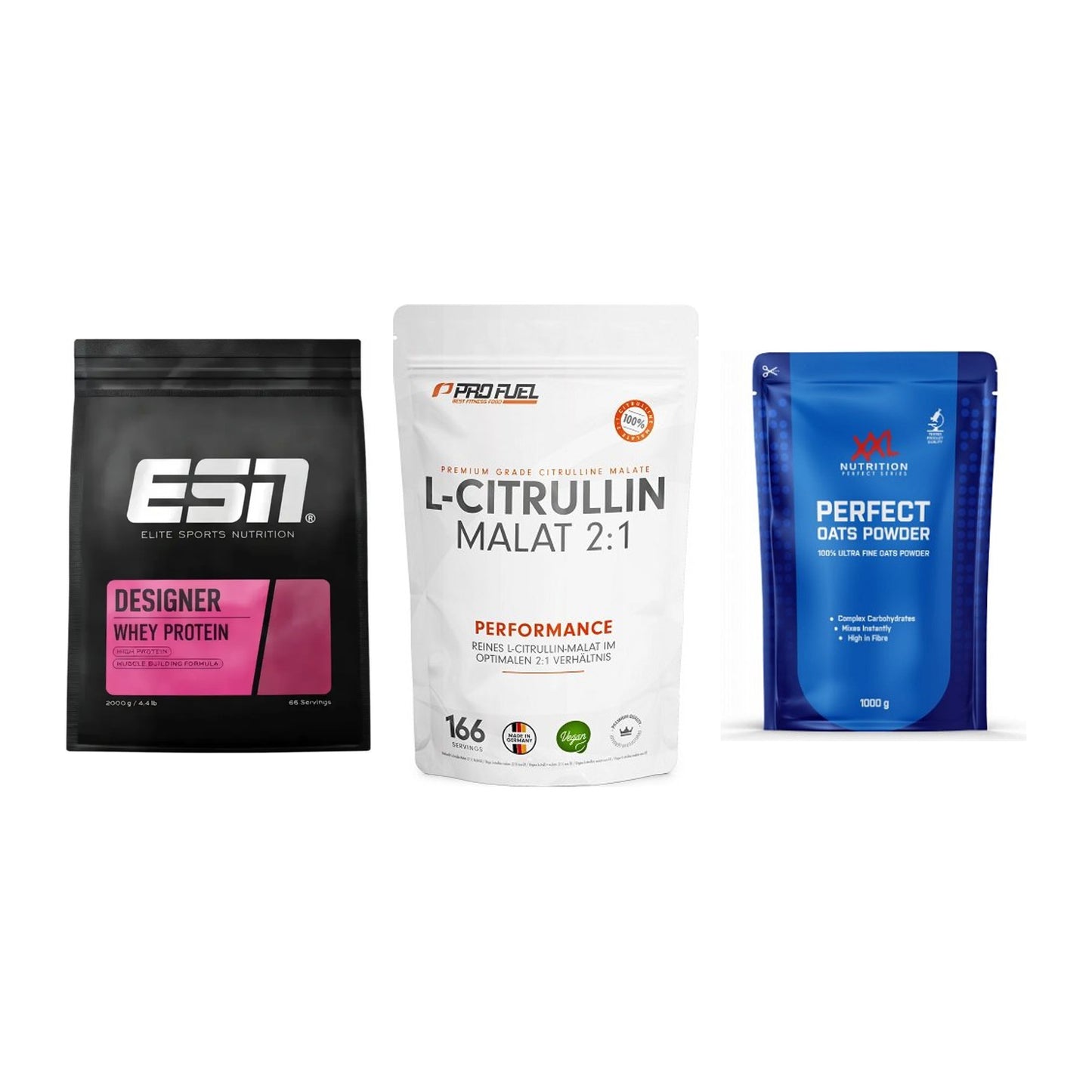Definitionsphase-Set: ESN Designer + ProFuel L-Citr + XXL Nutrition – alle enthaltenen Artikel