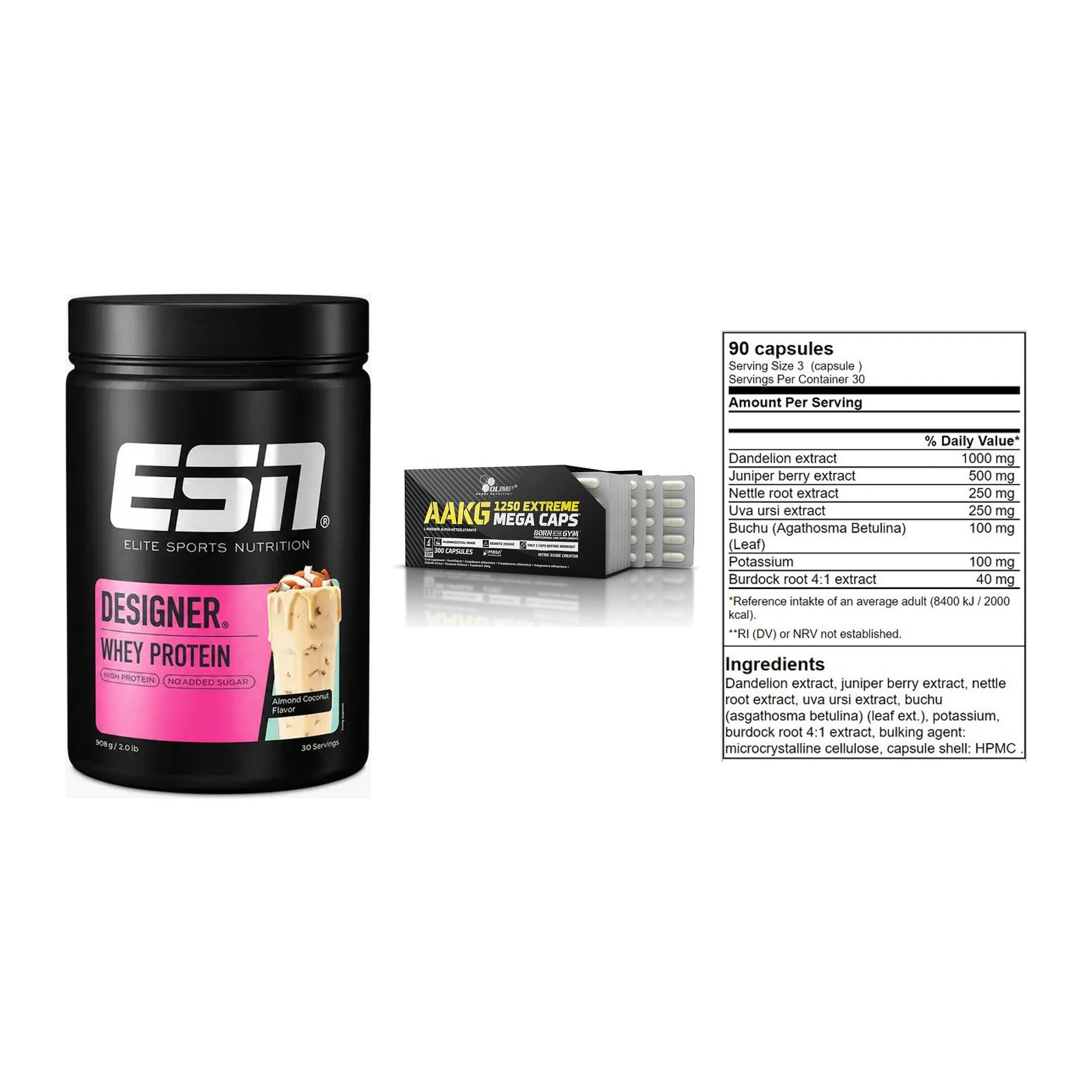 Definitionsphase-Set: ESN Designer + Olimp AAKG + GN Shred Cuts – alle enthaltenen Artikel