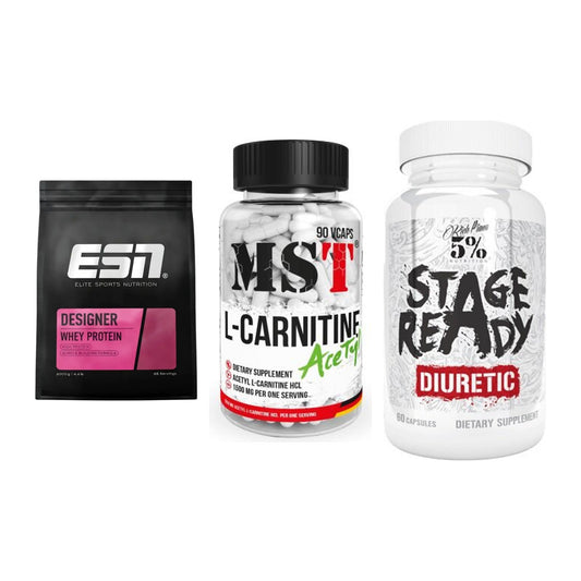 Definitionsphase-Set: ESN Designer + MST L-Carnitin + 5% Nutrition – alle enthaltenen Artikel