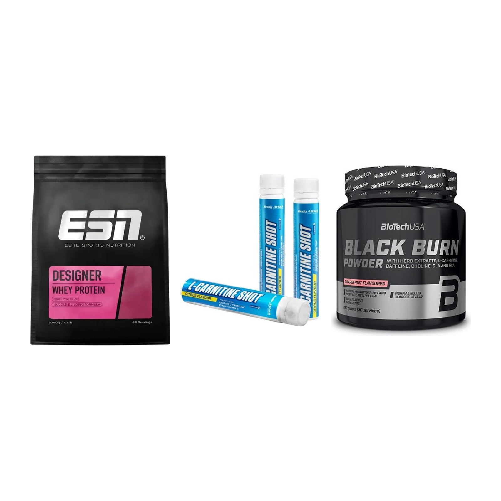Definitionsphase-Set: ESN Designer + Body Attack + BioTech Black – alle enthaltenen Artikel