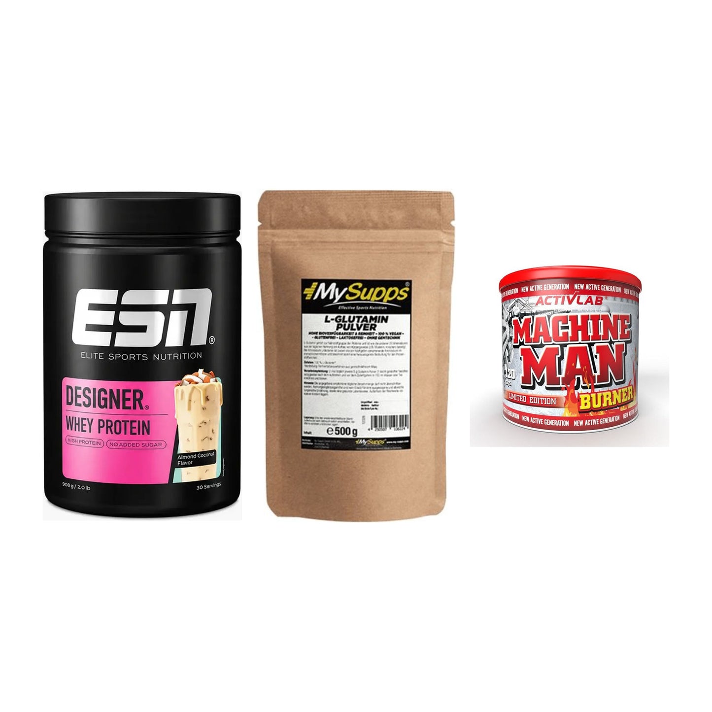 Definitionsphase-Set: ESN Designer + MySupps Glutam + Activlab – alle enthaltenen Artikel