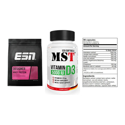 Definitionsphase-Set: ESN Designer + MST Vitamin D3 + GN Shred Cuts – alle enthaltenen Artikel