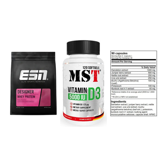 Definitionsphase-Set: ESN Designer + MST Vitamin D3 + GN Shred Cuts – alle enthaltenen Artikel