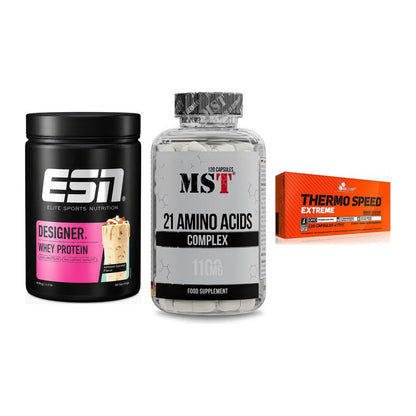 Definitionsphase-Set: ESN Designer + MST 21 Amino + Olimp Thermo – alle enthaltenen Artikel