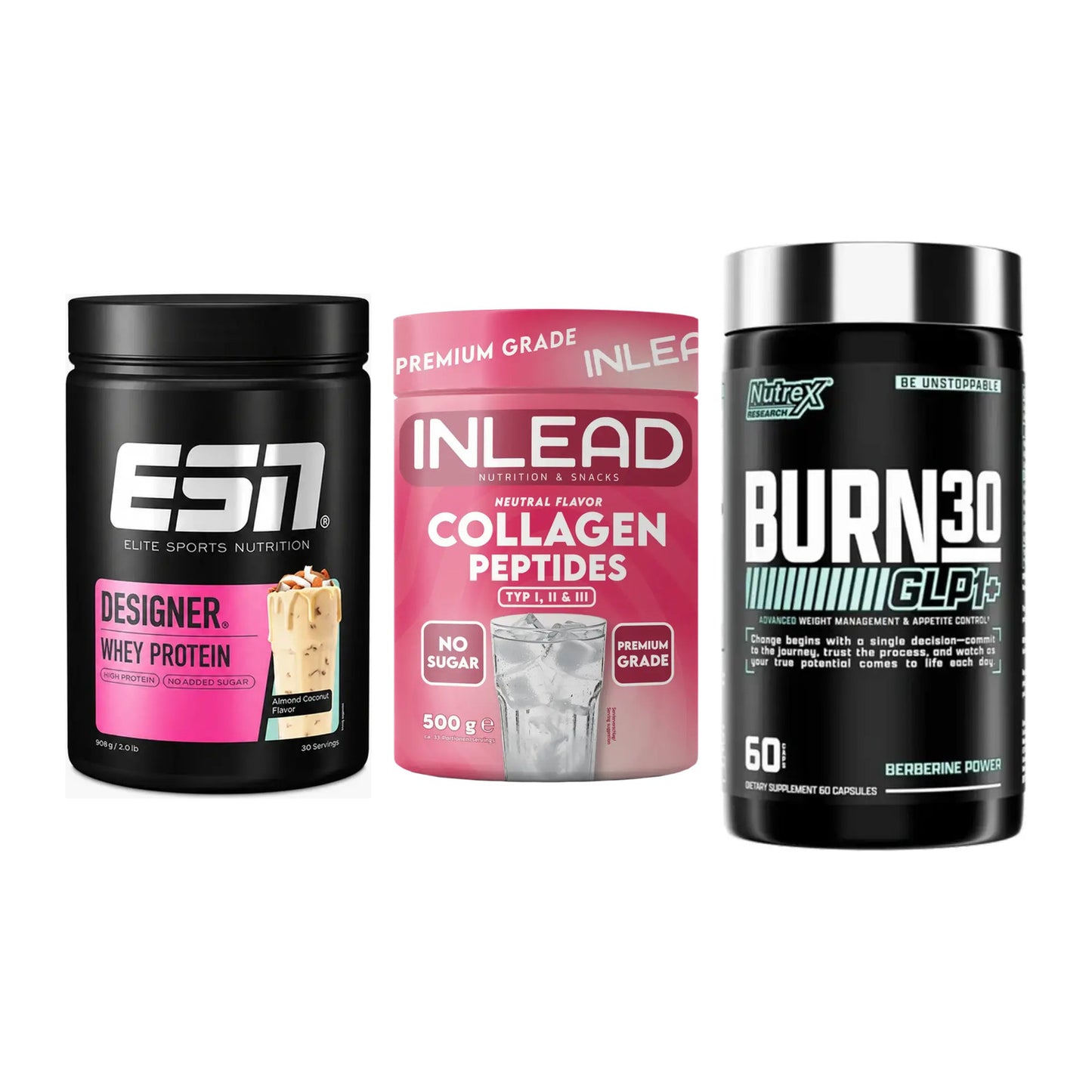 Definitionsphase-Set: ESN Designer + INLEAD Collage + Nutrex Burn 30 – alle enthaltenen Artikel