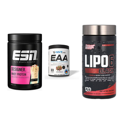 Definitionsphase-Set: ESN Designer + NNT EAA + Nutrex Lipo 6 – alle enthaltenen Artikel