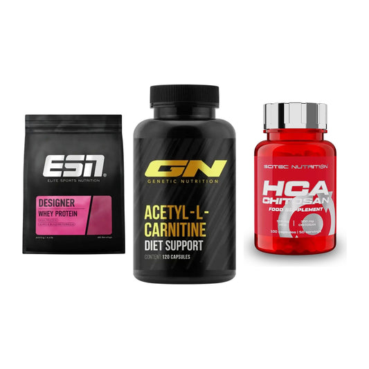 Definitionsphase-Set: ESN Designer + GN Acetyl + Scitec HCA-Chi – alle enthaltenen Artikel