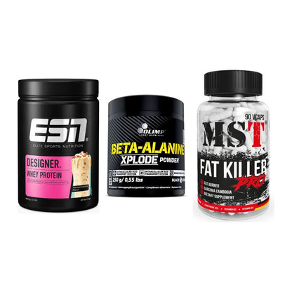 Definitionsphase-Set: ESN Designer + Olimp Beta-Ala + MST Fat Killer – alle enthaltenen Artikel