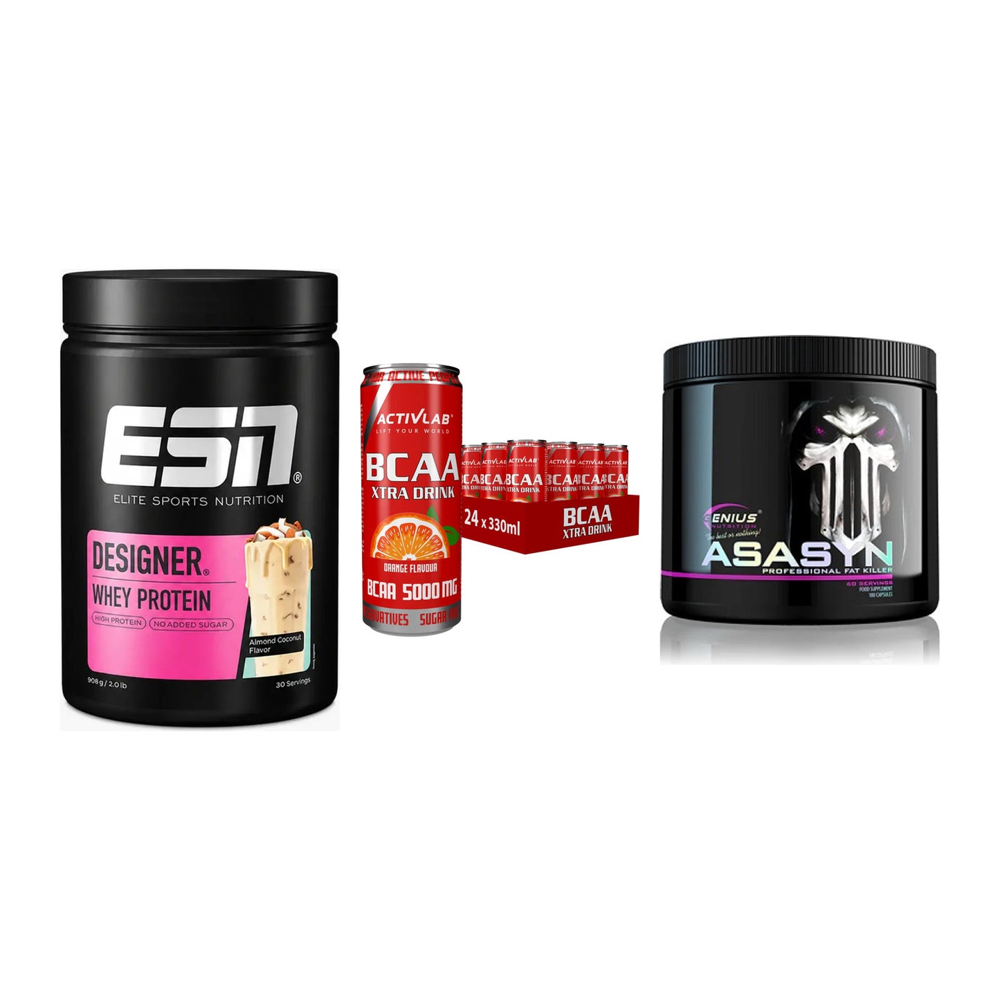 Definitionsphase-Set: ESN Designer + Activlab BCAA + Genius Nutriti – alle enthaltenen Artikel
