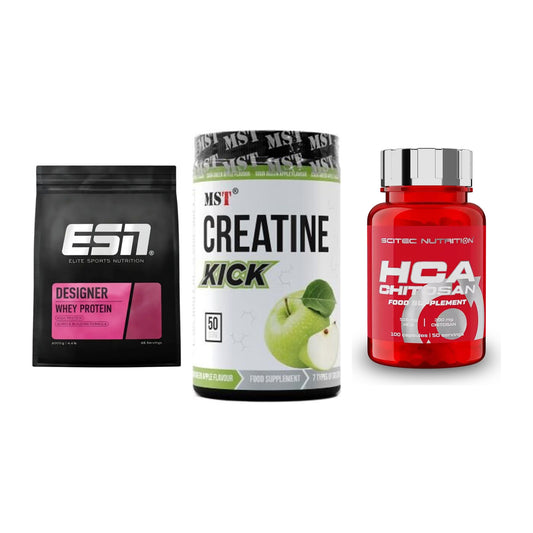 Definitionsphase-Set: ESN Designer + MST Creatine + Scitec HCA-Chi – alle enthaltenen Artikel