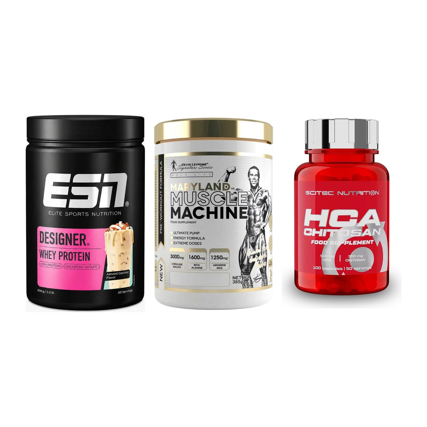 Definitionsphase-Set: ESN Designer + Kevin Levrone + Scitec HCA-Chi – alle enthaltenen Artikel