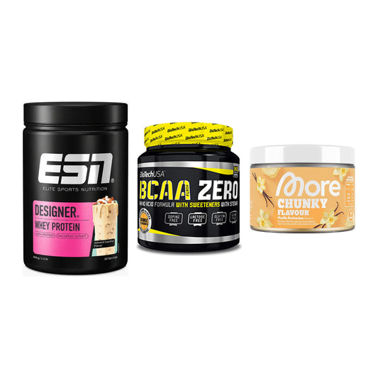 Definitionsphase-Set: ESN Designer + BioTech BCAA + More Nutrition – alle enthaltenen Artikel