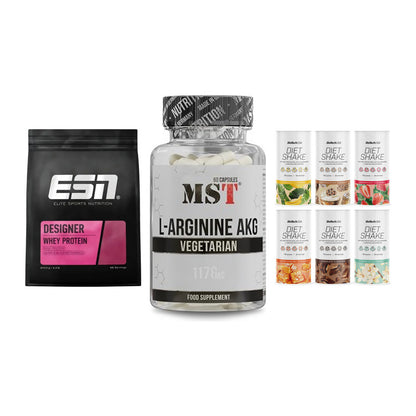 Definitionsphase-Set: ESN Designer + MST Arginin + BioTech Diet – alle enthaltenen Artikel