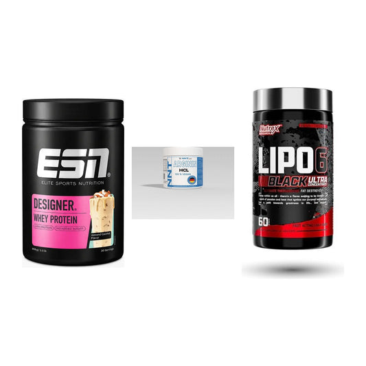 Definitionsphase-Set: ESN Designer + NNT Arginin + Nutrex Lipo 6 – alle enthaltenen Artikel