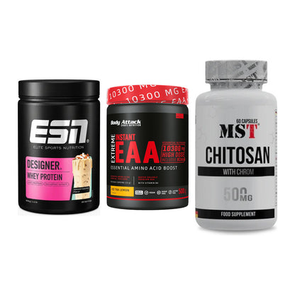 Definitionsphase-Set: ESN Designer + Body Attack + MST Chitosan – alle enthaltenen Artikel