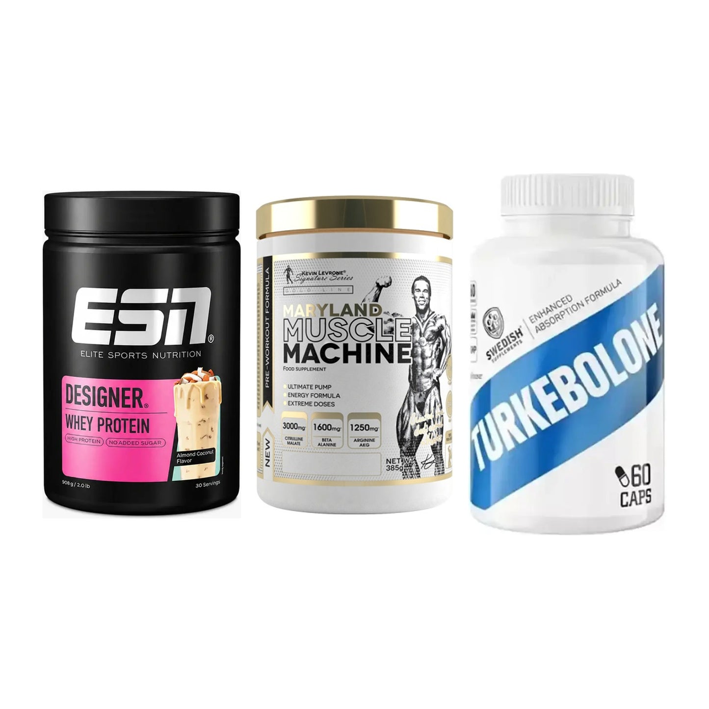 Definitionsphase-Set: ESN Designer + Kevin Levrone + Swedish Supple – alle enthaltenen Artikel