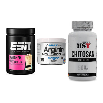 Definitionsphase-Set: ESN Designer + NNT Arginin + MST Chitosan – alle enthaltenen Artikel