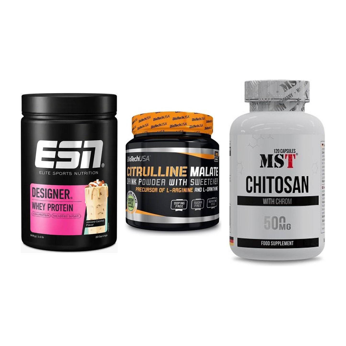 Definitionsphase-Set: ESN Designer + BioTech Citrul + MST Chitosan – alle enthaltenen Artikel
