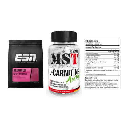 Definitionsphase-Set: ESN Designer + MST L-Carnitin + GN Shred Cuts – alle enthaltenen Artikel