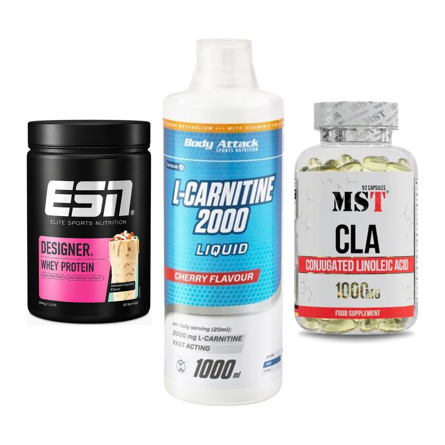 Definitionsphase-Set: ESN Designer + Body Attack + MST CLA 1000mg – alle enthaltenen Artikel