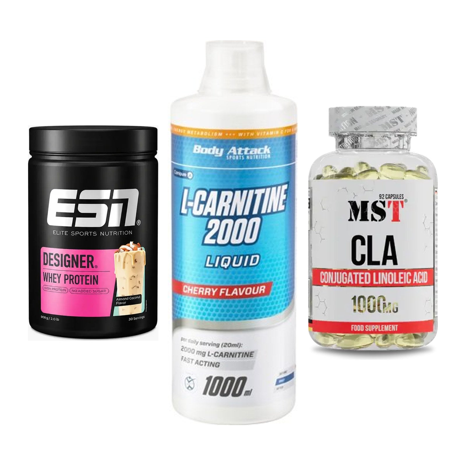 Definitionsphase-Set: ESN Designer + Body Attack + MST CLA 1000mg – alle enthaltenen Artikel