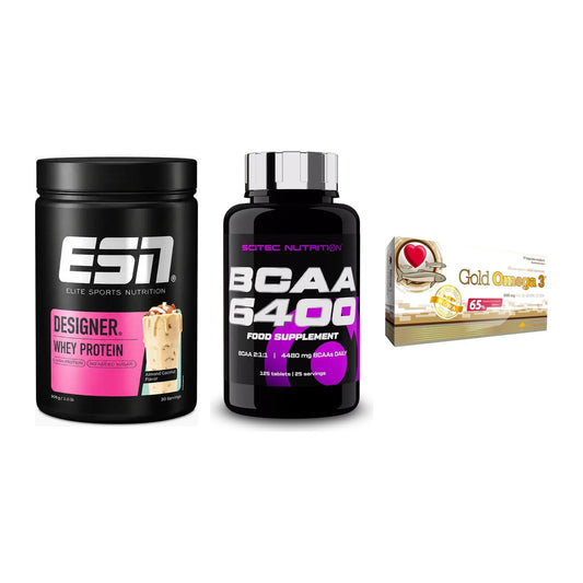 Definitionsphase-Set: ESN Designer + Scitec BCAA + Olimp Omega 3 – alle enthaltenen Artikel